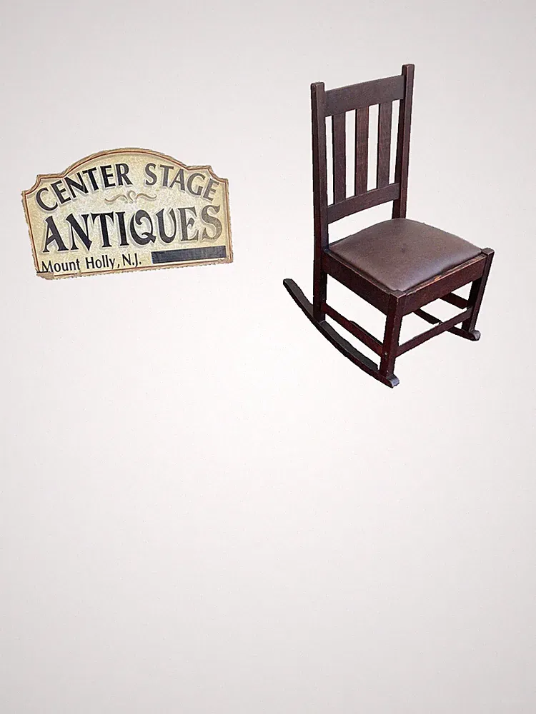 66066 STICKLEY ?? Antique Mission Oak Rocker Rocking Chair
