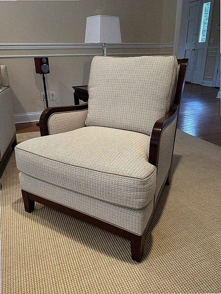 Stickley Lounge Chair With Ottoman 30x36x33 New Upholstery Pickup NYC