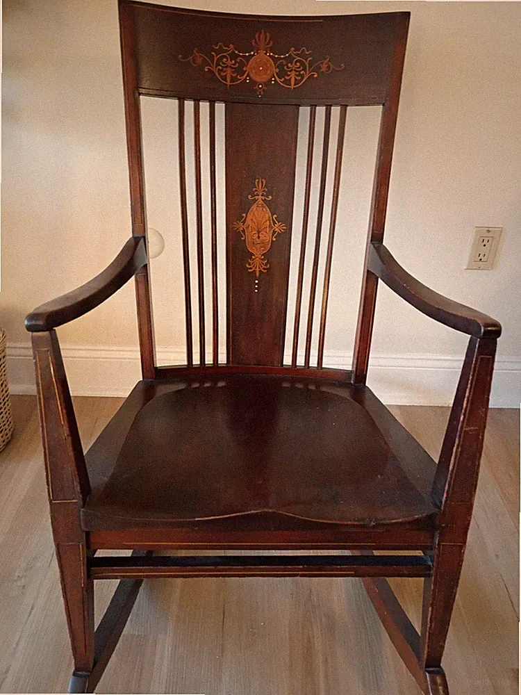 stickley rocking chair -- antique circa 1925 ish. may need minor repairs