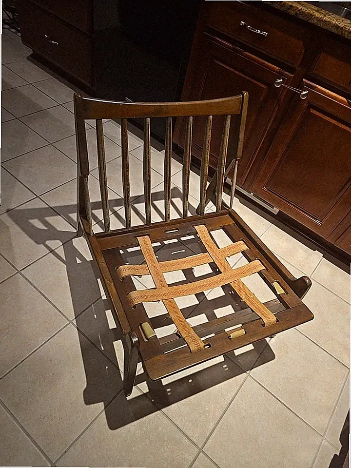 Wooden Mid Century Chair Comes Apart Stickley? 23 × 23 × 27 High No Maker Mark